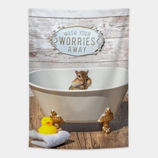 Wash your worries away Tapestry