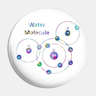 Water Molecule Pin