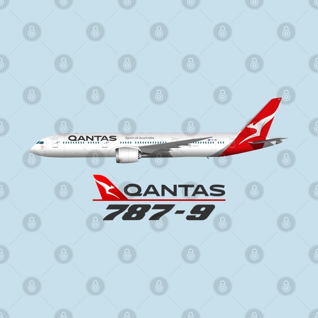 Qantas 787-9 by SteveHClark