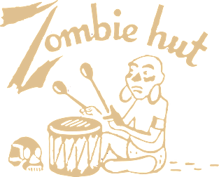 Zombie Hut Magnet