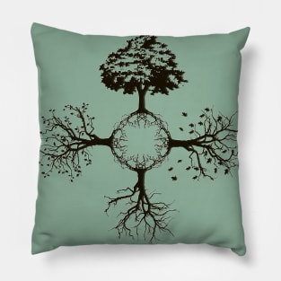 4 Seasons of a Tree 1 Pillow