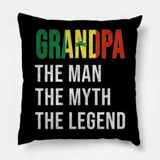 Grand Father Senegalese Grandpa The Man The Myth The Legend - Gift for Senegalese Dad With Roots From  Senegal Pillow