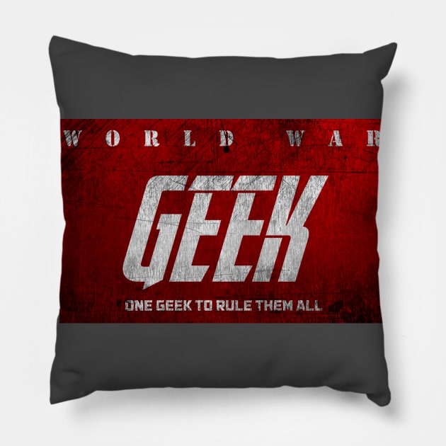 World War Geek Pillow by HillbillyScribbs