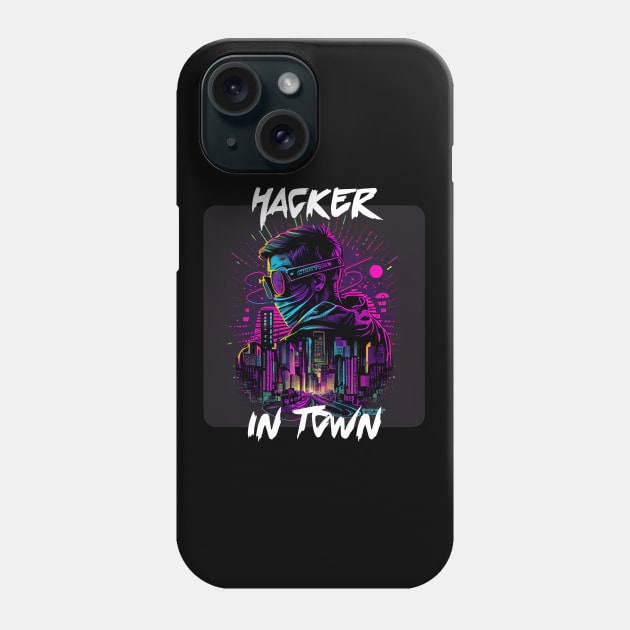 Hacker in Town 2 Phone Case by PD-Store