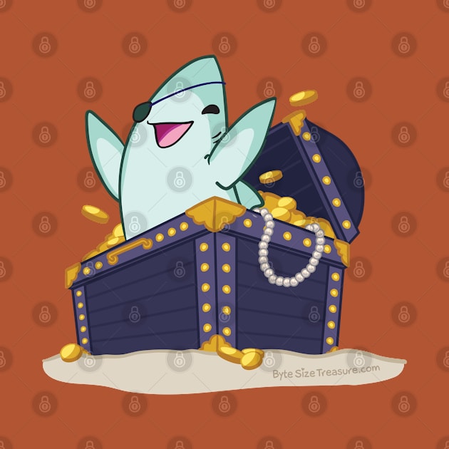 Pirate Shark Treasure Chest by bytesizetreasure