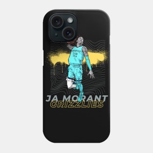 JA MORANT YELLOW GRIZZLIES Phone Case