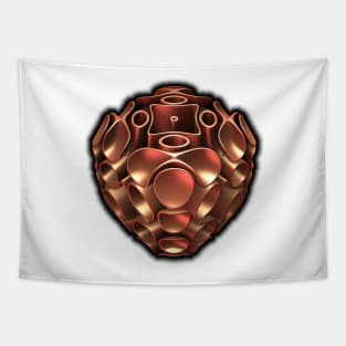 Copper - Mandelbulb 3D Fractal Rendering Tapestry