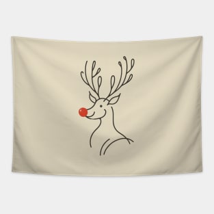 Rudolph - Retro Minimal Tapestry