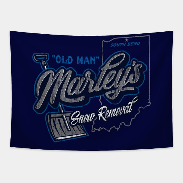 Marley's Snow Removal Tapestry by BrainSmash