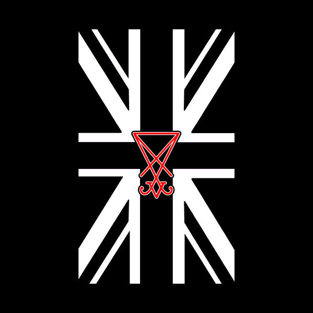 UK Flag Sigil Of Lucifer by artpirate