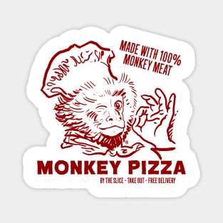 Monkey Pizza Magnet