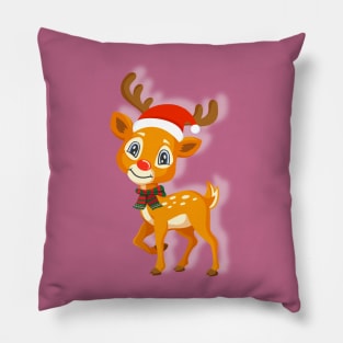 Happy Reindeer Pillow