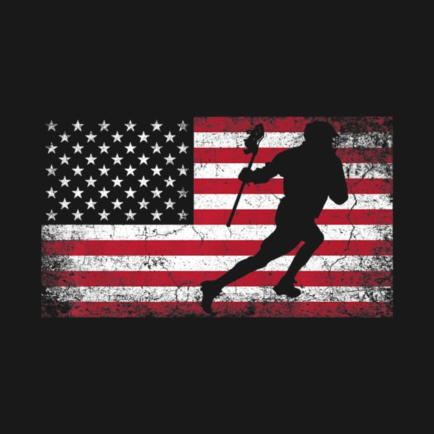 Lacrosse 4th of July American Flag Patriotic USA  Boys by crowominousnigerian 