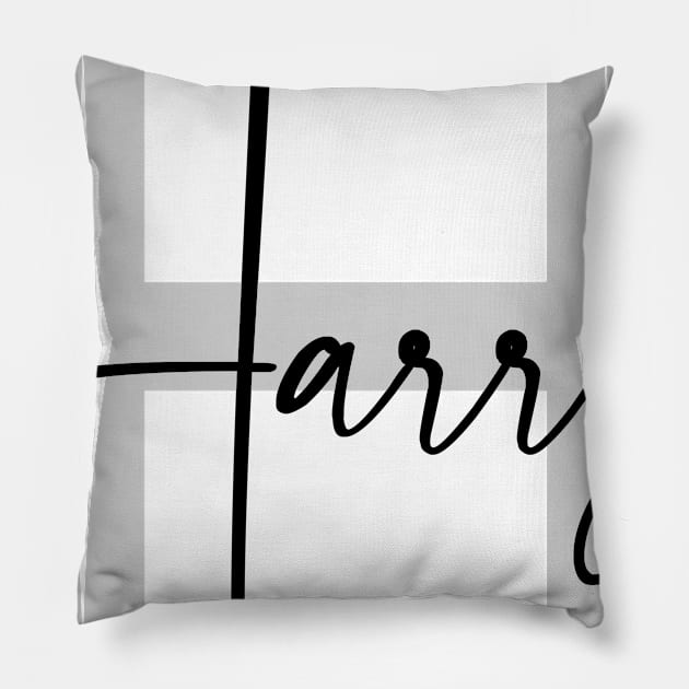 Harry Second Name, Harry Family Name, Harry Middle Name Pillow by Huosani