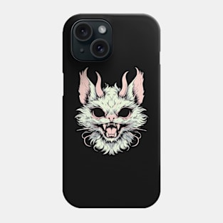 Horror demon cat Phone Case