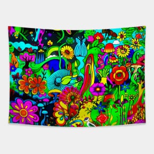 Abstract garden painting background Tapestry