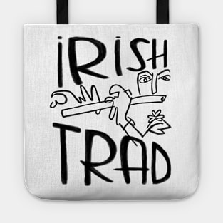 Irish Music, Irish Trad, Flute Player Tote