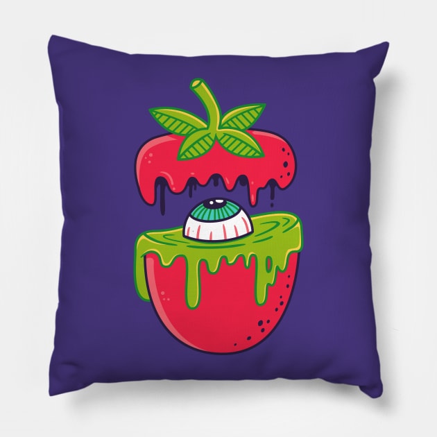 Drip Berry Pillow by strangethingsa