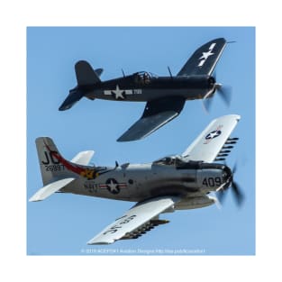 F4U Corsair and AD-4N Skyraider T-Shirt