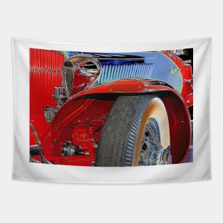 Boat tail red Tapestry