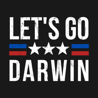 Lets Go Darwin US Flag Vintage T-Shirt