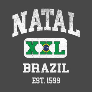 Natal, Brazil - XXL Athletic design T-Shirt