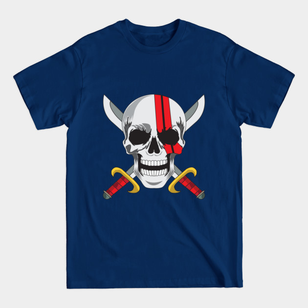 Disover Red hair pirates jolly roger tengkorak - One Piece - T-Shirt