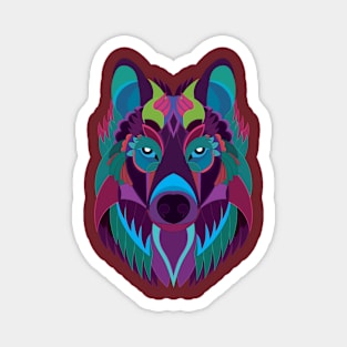 Wolf night Magnet