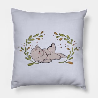 Cute White Cat Pillow