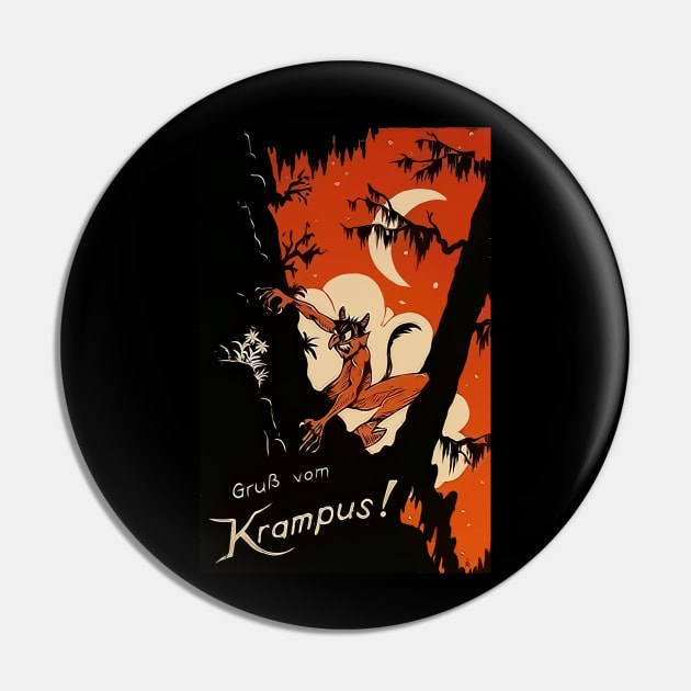 Greetings From Krampus Pin by hojjisan