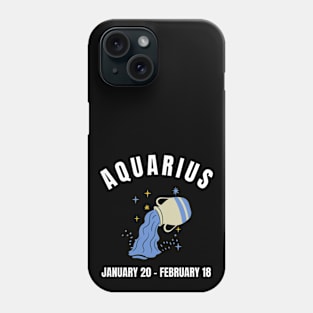 Aquarius star sign Phone Case