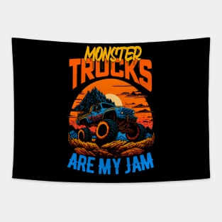 Monster Truck are my Jam Funny Tapestry