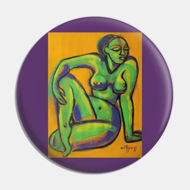 Yellow And Green Nude Pin by CarmenT