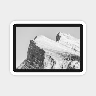 Black and White Mountains Magnet