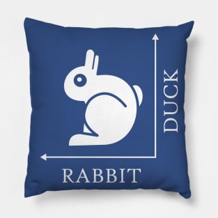 Duck Rabbit Illusion Pillow