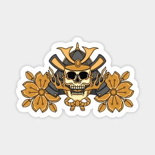 Samurai skull warrior Magnet