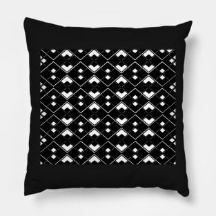 Abstract geometric pattern - black and white. Pillow