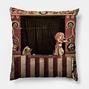 Mr. Punch Proclaims His Innocence Pillow