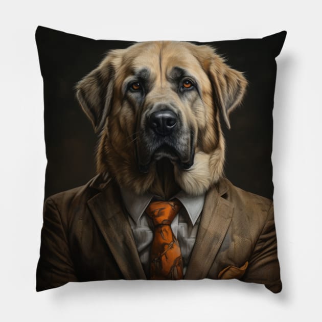 Anatolian Shepherd Dog in Suit Pillow by Merchgard