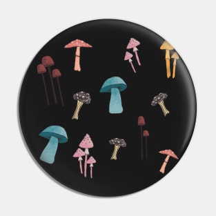 Autumn seasonal mushroom illustration Pin