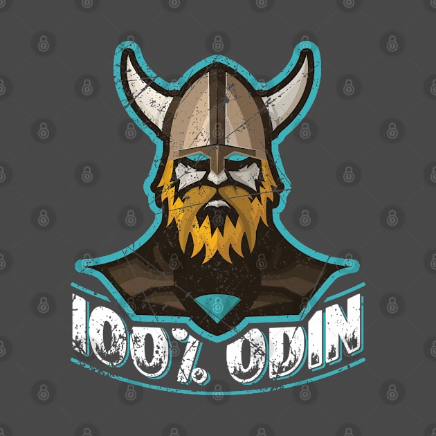 100% Odin Vikings Norse Heritage Gift Design by PlimPlom
