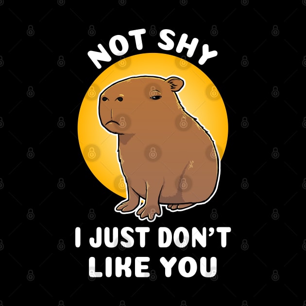 Not shy I just don't like you Capybara Cartoon by capydays