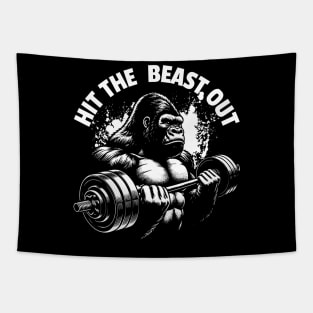 HIT THE BEAST OUT Tapestry