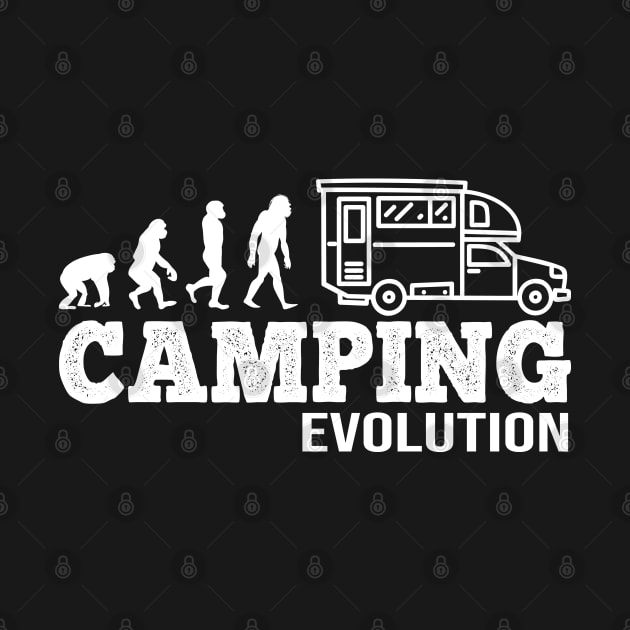 Evolution of Camping I Funny Camper gift by Shirtbubble