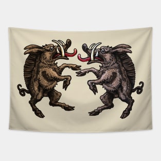 Heraldic Boars Tapestry