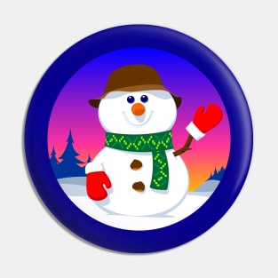 Snowman Pin