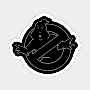 Ghostbusters Tactical All Black Logo Magnet