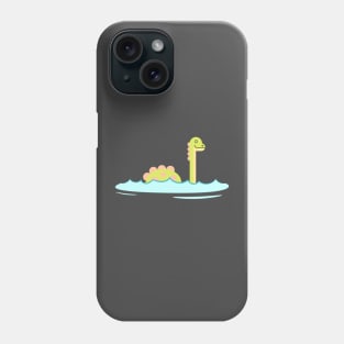 Dino in lake Phone Case