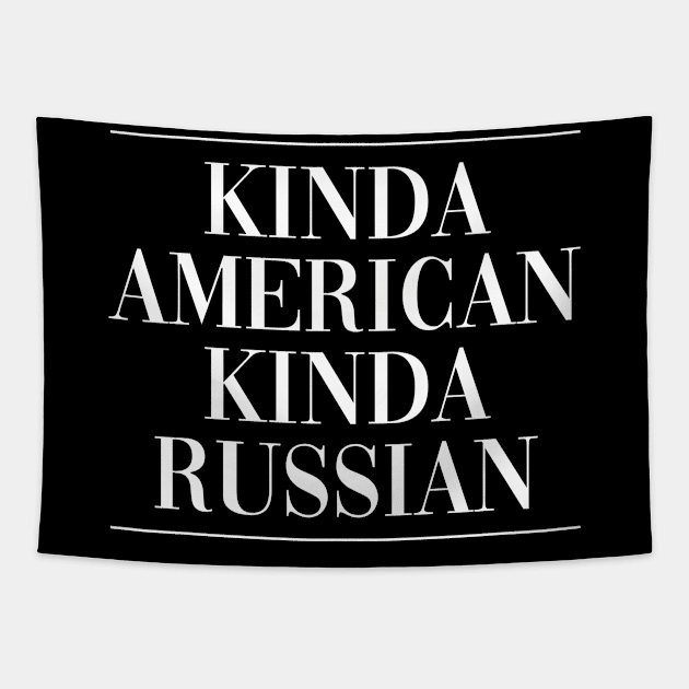 Russian american US new citizen . Perfect present for mother dad friend him or her Tapestry by SerenityByAlex