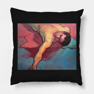 Fallen man ~ oil Pillow